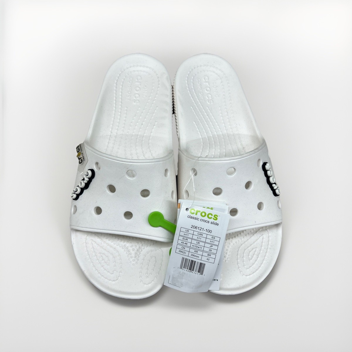 Crocs Classic Crocs Slide | White | Authentic New men display picture 1