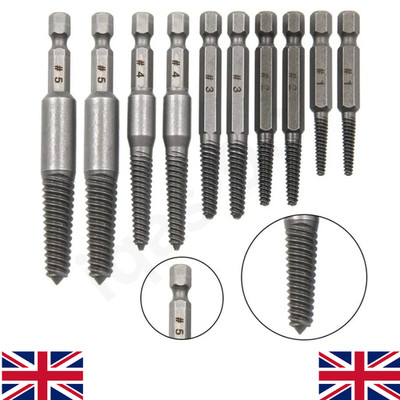 10PCS Sechskantschaft Schraubenausdreher Set Broken Head Screw Removal Tool