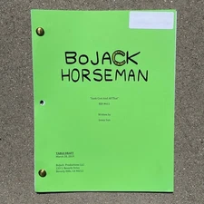 Bojack Horseman Sunk Cost.. Original 2016 Production Used Table Draft Script