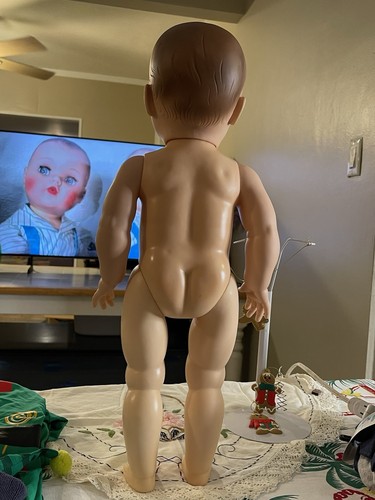 1959 American Character Tommy TOODLES DOLL 22" Walker Elf 🎄GOOGLY 👀 #A - Bild 6 von 24