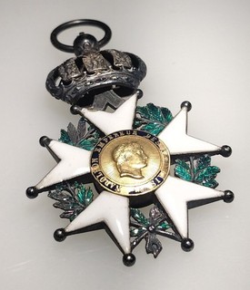 Antique French Monarchy Legion of Honor Sterling Gold Enamel Medal 1830 1848