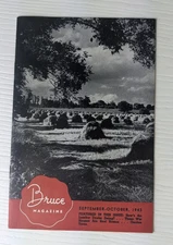 Vintage Bruce magazine booklet sept/oct 1943 -wood - WWII bond ad