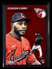 Xzavion Curry 2023 Topps Chrome Platinum #32 Cleveland Guardians Rookie *022