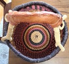 Authentic Handcrafted Bolga Woven 10.5" Basket w/Handle — photo 5
