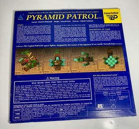 Laser Active PYRAMID PATROL Sega Mega LD 2217 Never Used Sleeve Great Cond 