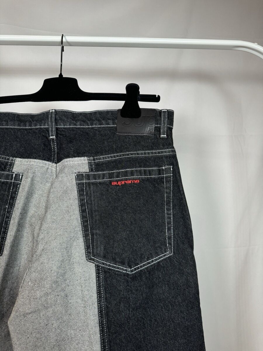 Supreme 2-Tone Paneled Baggy Jean | eBay Supreme 2-Tone Paneled Baggy Jean | eBay