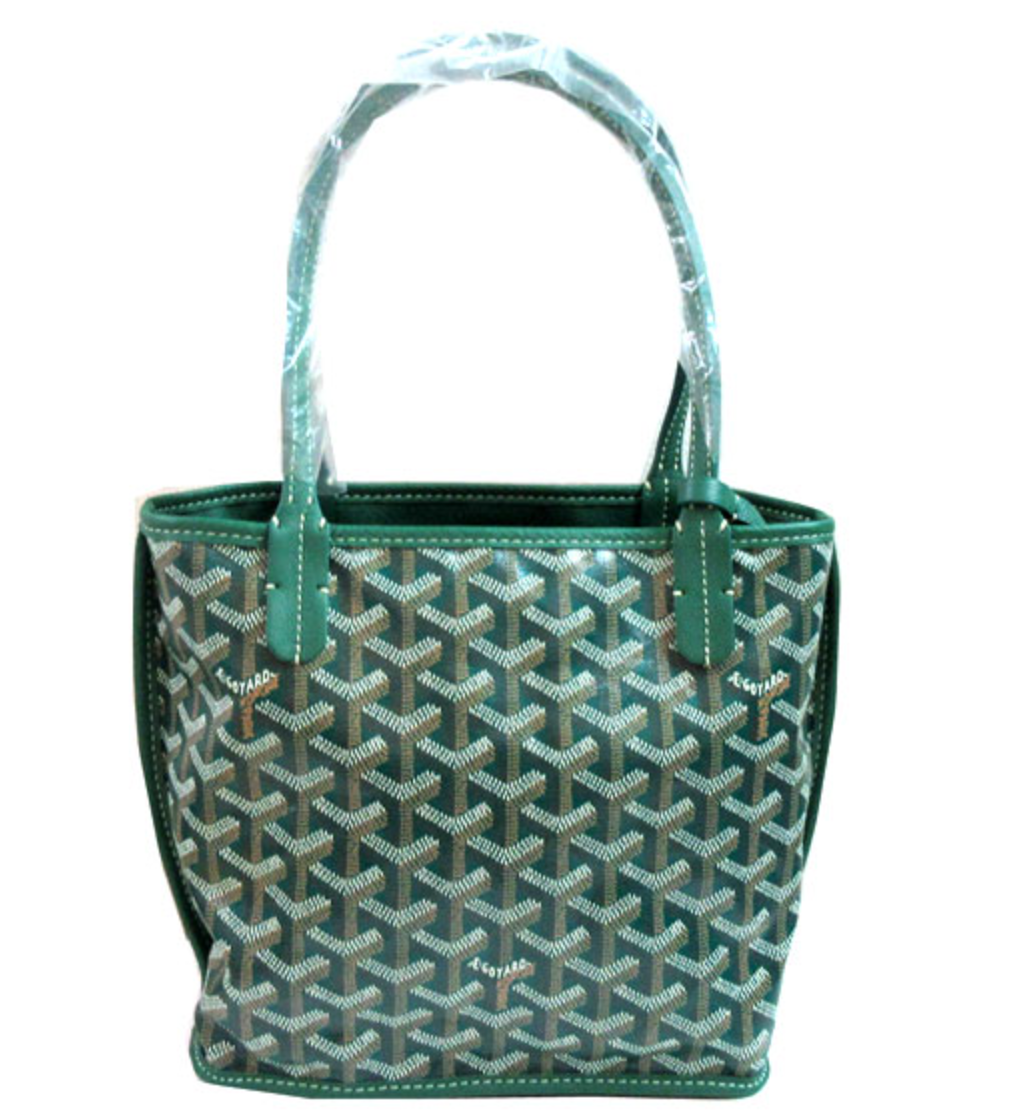 GOYARD Ange Mini Green Tote Bag Tasche Grün Original Neu