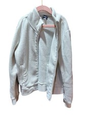 Gap Kids Girl s White Front Fleece Zip Size M 7-8 Jacket
