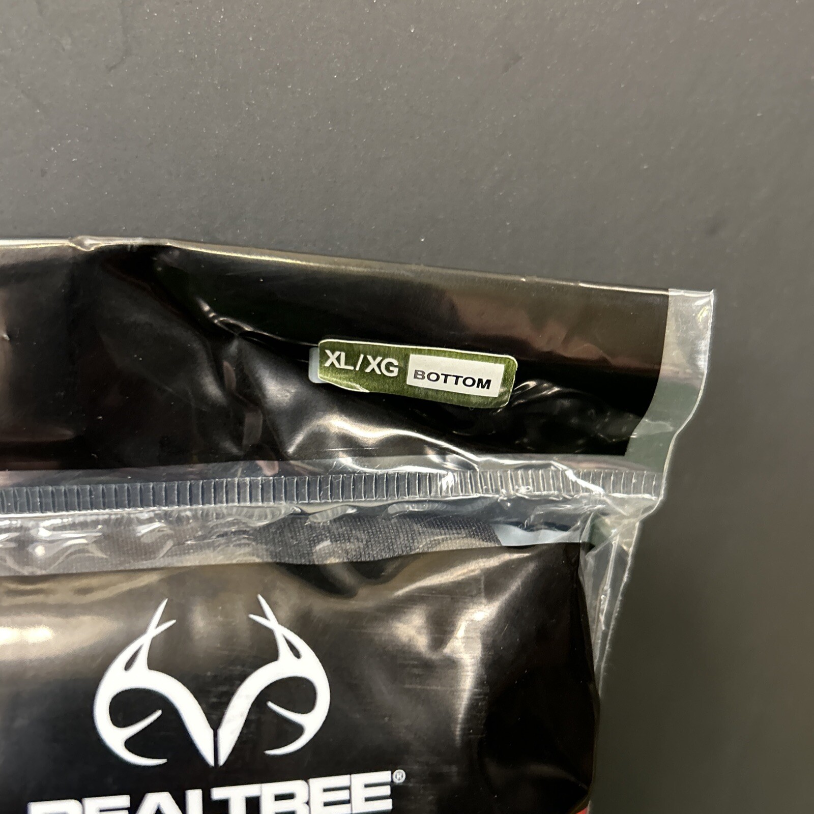 Realtree Heavyweight Fleece Thermal Mens Extra Large Black Base Layer