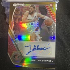 2021-22 Panini Prizm Draft Picks -Autograph  #DP-JSC Jordan Schakel gold 4/5!!!!