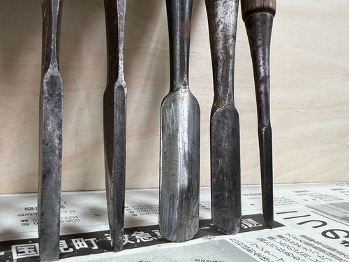 Vintage Japanese Chisel 14set Nomi /Hand Plane Saw Iron Hammer Hand Tool/d68 - Picture 22 of 24