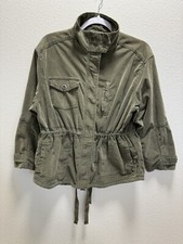 Marrakech Anthropologie Corduroy Utility Field Jacket Stretch Zipper Xs Petite