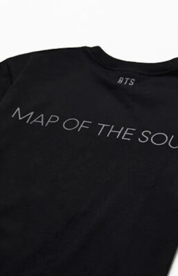 BTS (PacSun) Men's Map Of The Soul London Tour Black T-Shirt