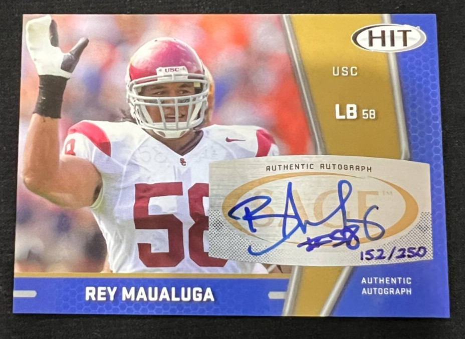 Rey Maualuga SA-GE Hit Autographs #A99 Gold