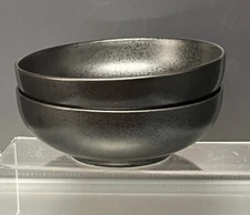 Lindt-Stymeist Piano-Dark Brown/Black 6 3/8" All Purpose/Cereal Bowls - Set of 2