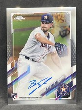 2021 Topps Chrome BLAKE TAYLOR RC On Card AUTO #RA-BT Astros Rookie Autograph