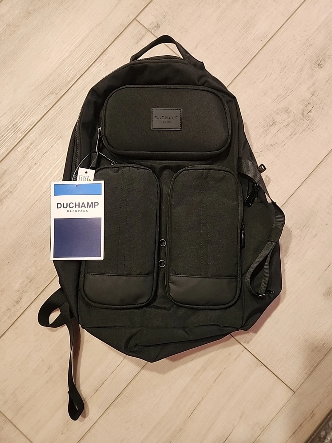Duchamp London Black Laptop Backpack NWT MSRP $295
