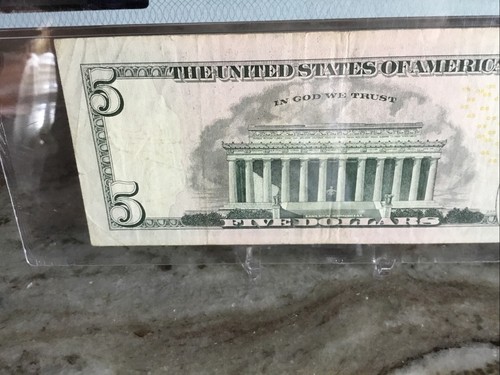 $5 2013Federal Reserve Note Richmond PMG 30 Low Serial No. 00000010 - Picture 8 of 10