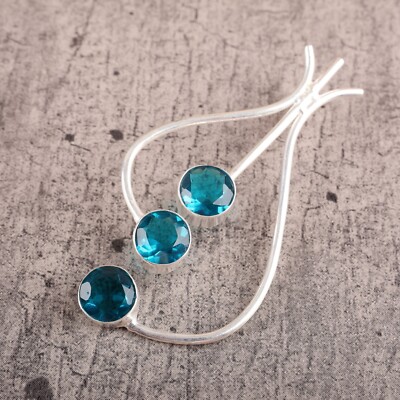 Valentines Deal Round Natural Apatite 925 Sterling Silver Wife Pendant Jewelry
