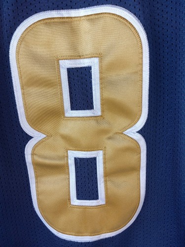RBK NFL RAMS onfield Jersey Dradfort #8 bark blue/gold - Picture 3 of 16