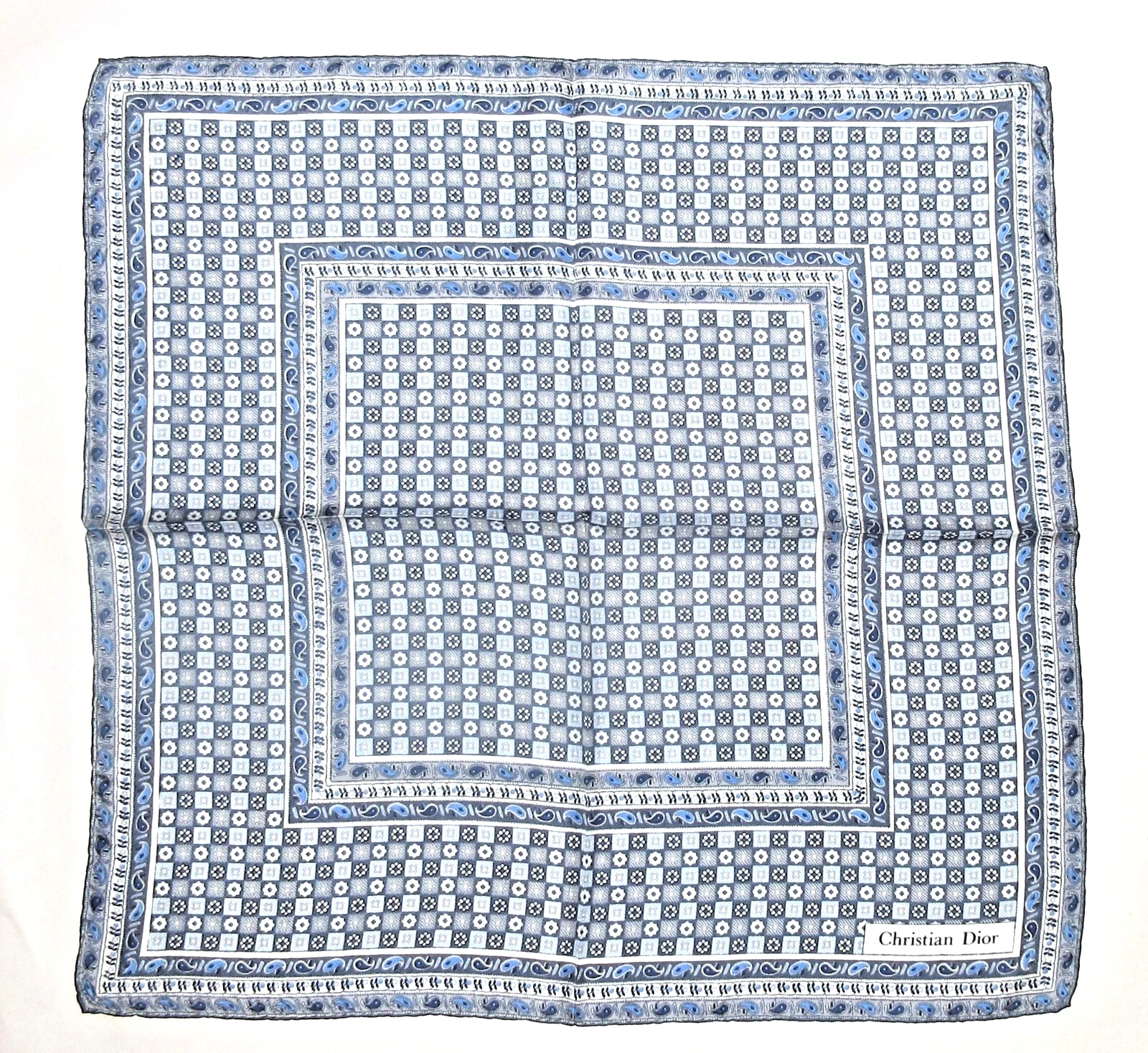 Christian Dior foulard carré de poche en soie 18