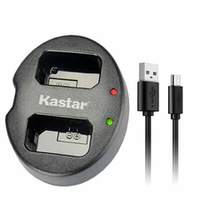 Kastar DUAL USB SLIM Charger for Sony NP-FW50 (Vertical Style)