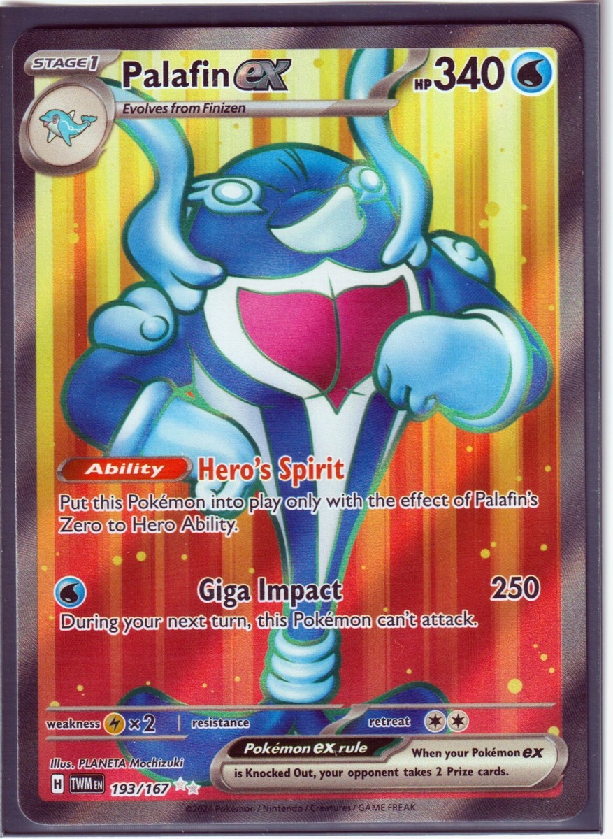 PALAFIN ex 193/167 FULL ART -TWILIGHT MASQUERADE POKEMON-ULTRA