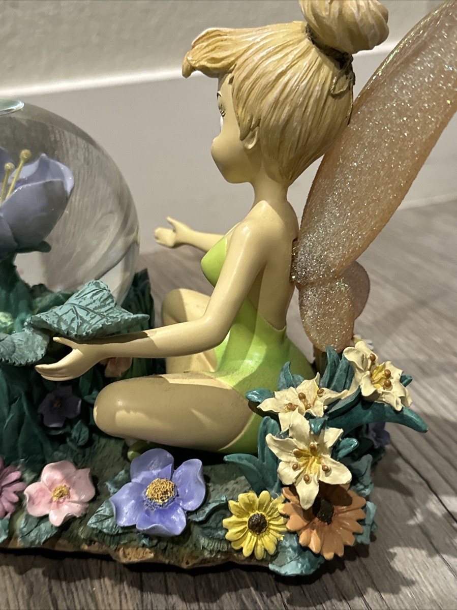 ティンカーベル オルゴール 花デザイン RARE Disney Theme Parks Tinker Bell Flower You Can Fly Music Snow