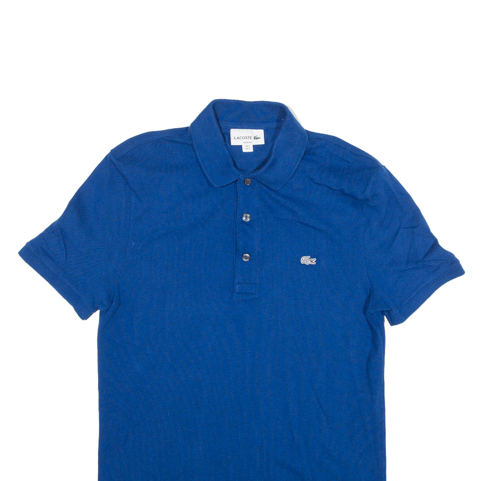 LACOSTE Slim Fit Polo Shirt Blue Short Sleeve Mens XS eBay
