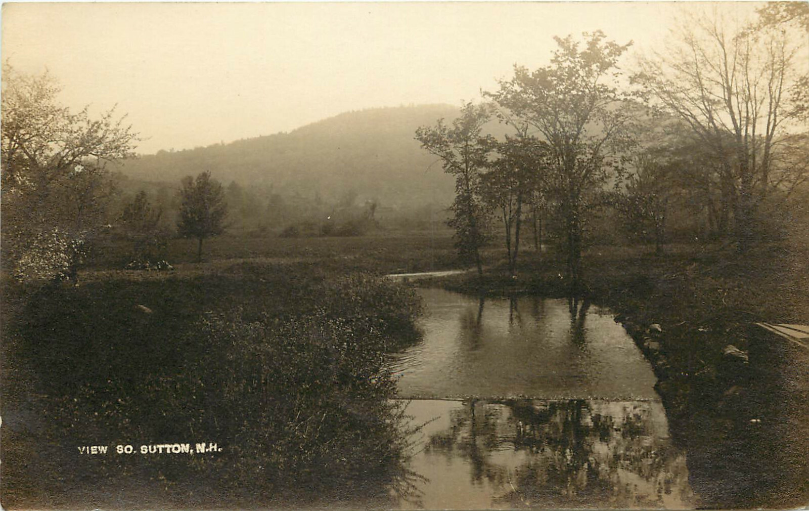 RPPC Postcard View Of Lane River South Sutton NH Merrimack County | eBay