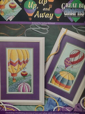 Cross Stitch patterns ''Up, Up, and Away'' by Great Big Graphs; 2 designs