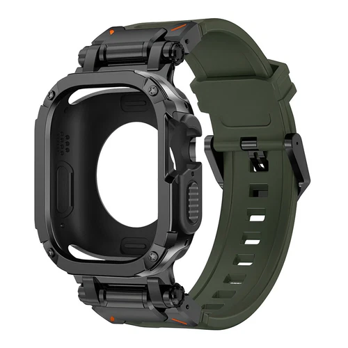Correa y carcasa de metal + silicona para Apple Watch Ultra2 49 mm 9 8 44/45 mm - Imagen 21 de 32