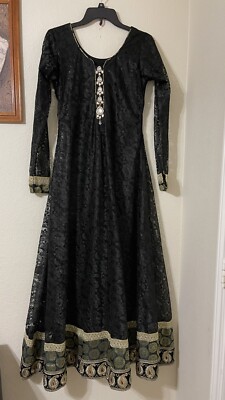 Pakistani Indian DESIGNER SUIT FABRIC DRESS Chiffon Net Maxi WeddiNg Party  NWOT | eBay