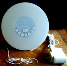 Color Light Up Alarm Clock-By Mosche-Radio-Alarm-Music-6 Natural Sounds-7 Colors — photo 3