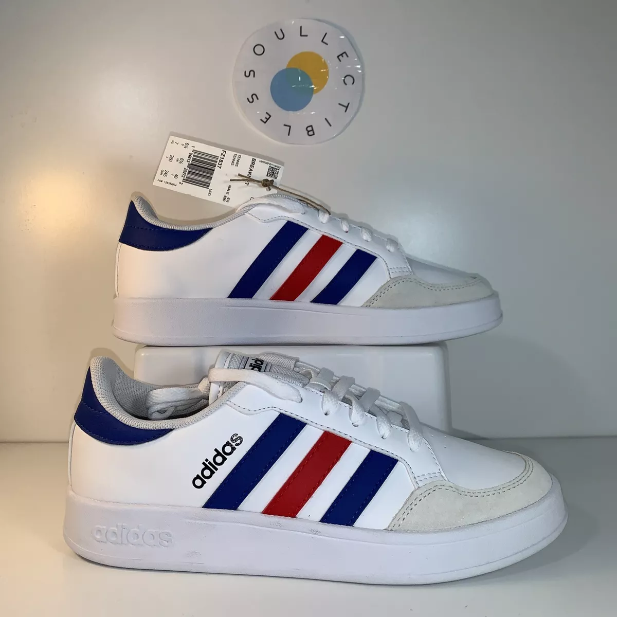 Adidas blue white cheap red shoes