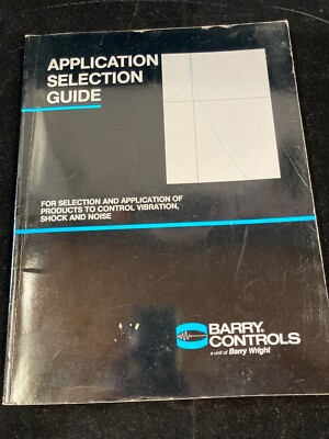 1988 BARRY CONTROLS APPLICATION SELECTION GUIDE CATALOG | eBay