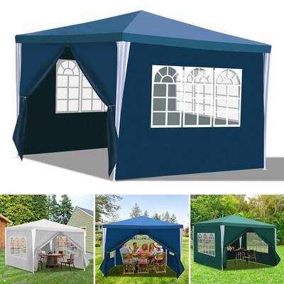 Pavillon Vereinszelt Seitenwände Gartenzelt Profi Partyzelt Plane 3x3m/3x6m