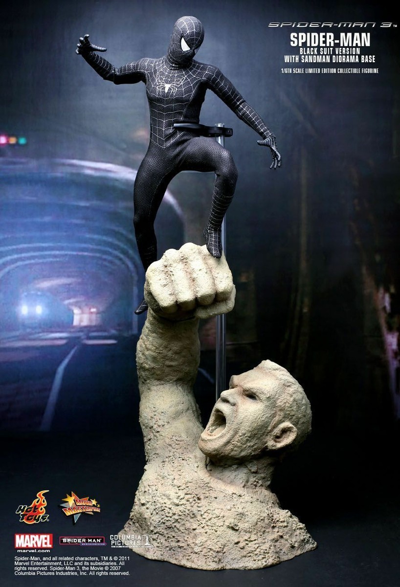 Hot Toys Spider-Man 3 Black Suit Version 1/6 Scale Action Figure 