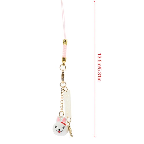 4 Pcs Jade-Kaninchen-Glocke-Anhänger Fräulein Handy Hanging -Gurt - 第 8/12 張圖片