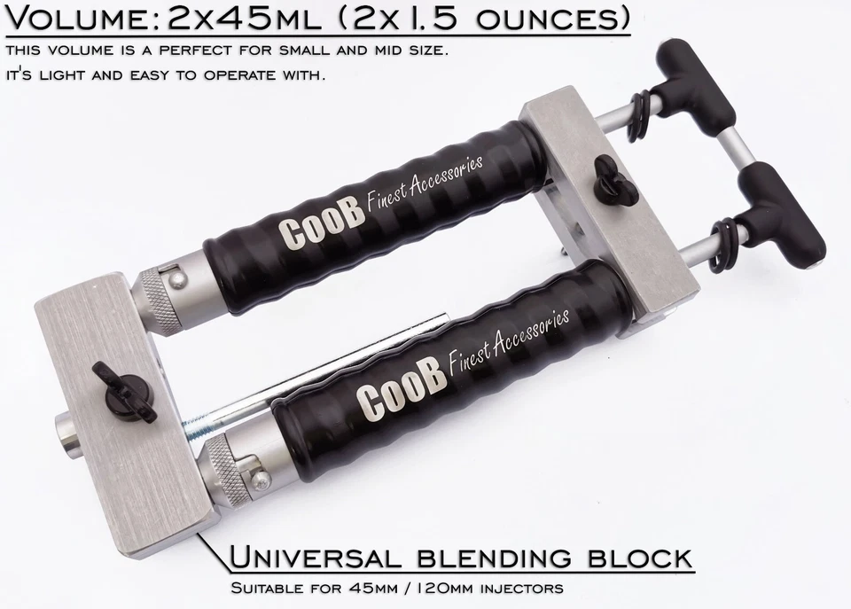 CooB 2x 1,5 oz Aluminio Doble Inyector Plástico Suave Señuelo de Pesca Molde Fabricación de Cebo Foto 2 de 4