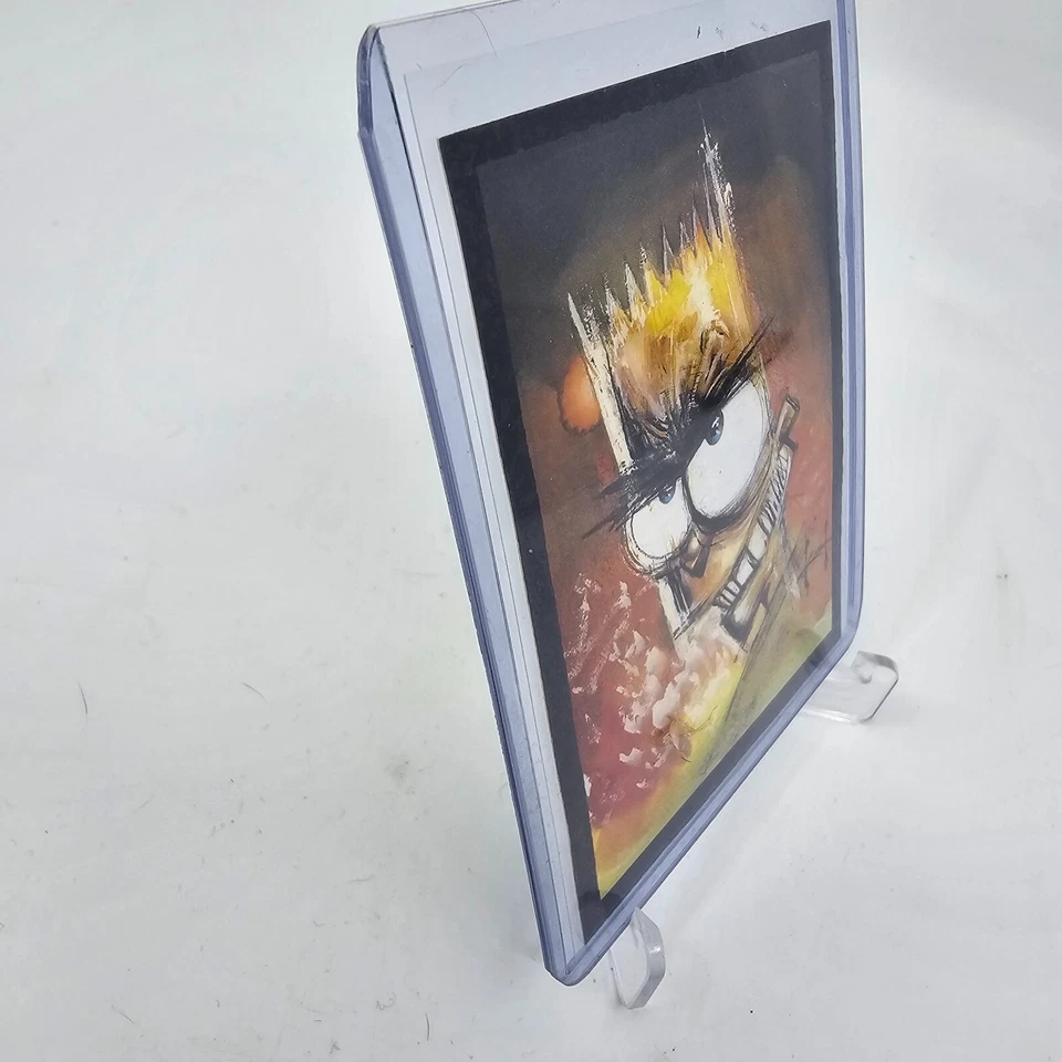 1994 Skybox The Simpsons Arty Art Card Artist Sam Kieth Bart #A2 Very Rare - Image 2 of 4