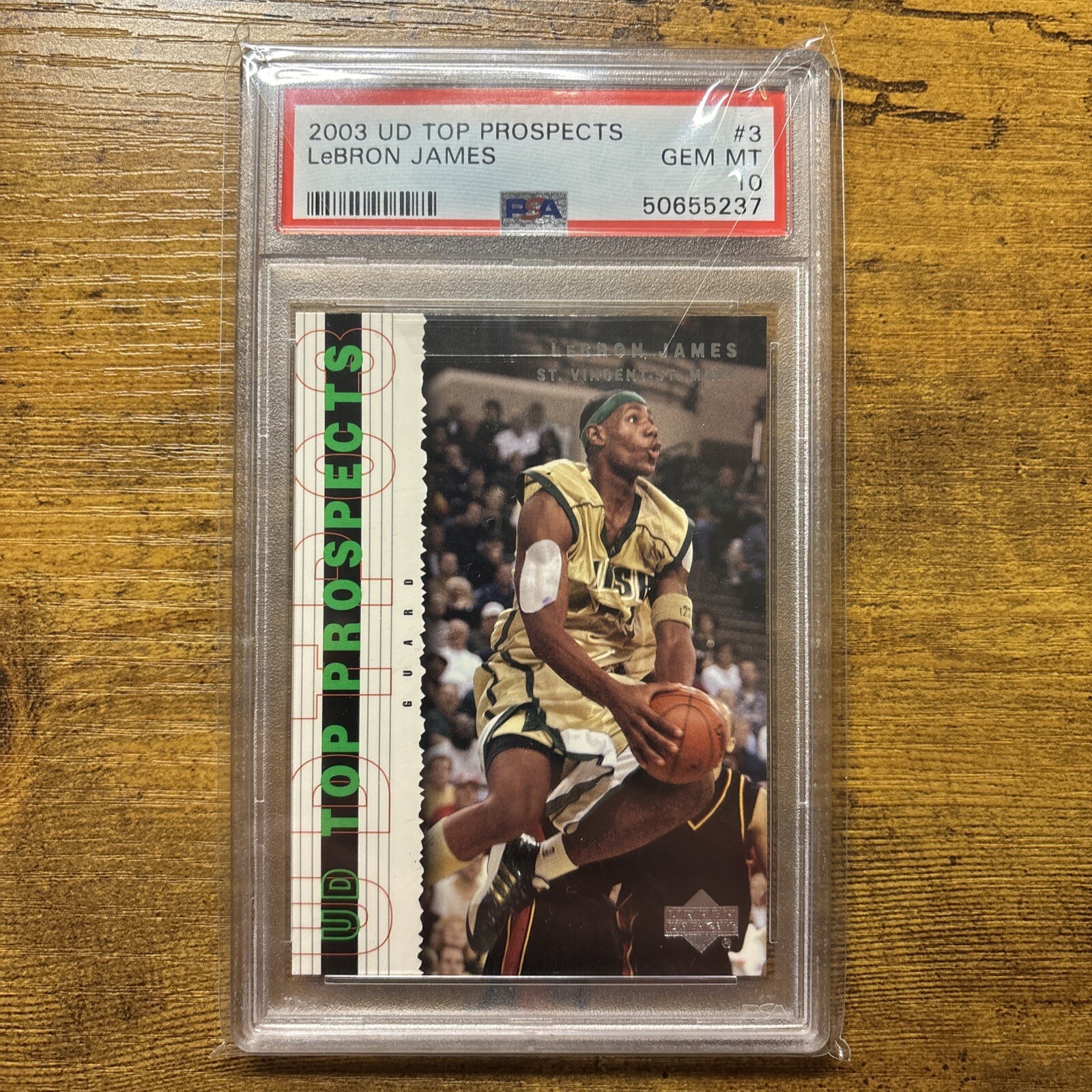 LeBron James 2003 Upper Deck Top Prospects #3 Base Price Guide