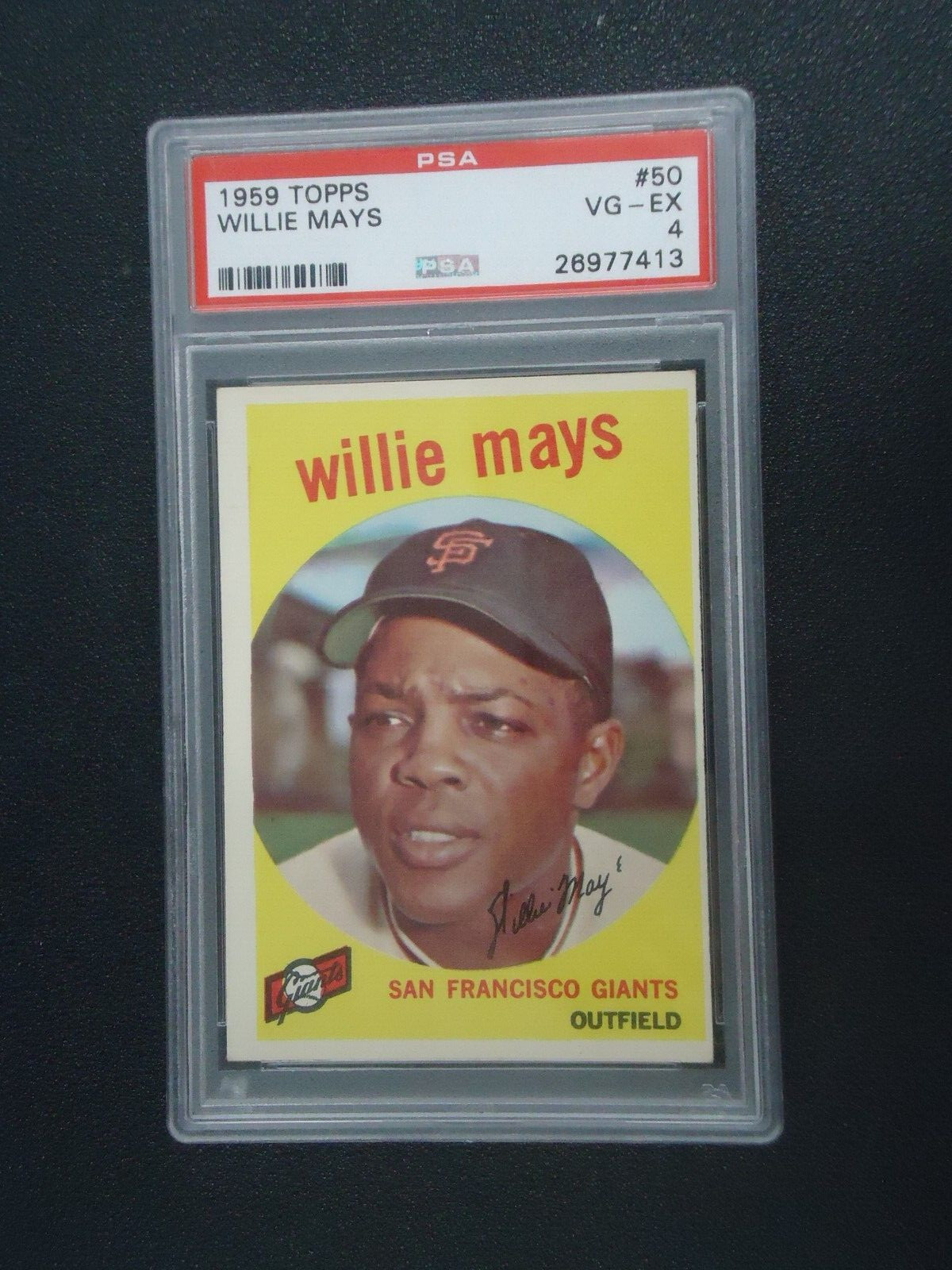 Willie Mays 1959 TOPPS CARD #50 - PSA 4