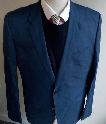 BOSS HUGO BOSS Guabello Made in Italy Super 130 Wool 2 Button Blue