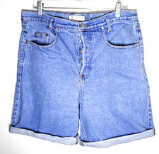 Vintage 90s Guess Jeans Shorts Women Size 4 High Waist Rise Mom Made USA Cuffed