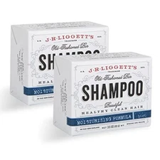 J·R·LIGGETT'S All-Natural Shampoo Bar for Hair,  Moisturizing Formula 2 Pack