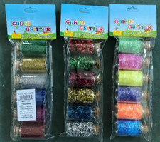 72pc Glitter Powder 18 Colors Extra Fine Resin Glitter