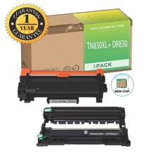 TN830XL Toner  DR830 Drum Super Saver Combo Fits Brother MFC-L2760DW HL-L2405DW
