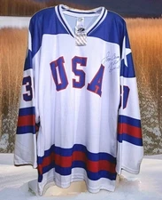Miracle On Ice Jim Craig Signed Jersey 🇺🇲 1980 USA Hockey 🇺🇸 Lake Placid