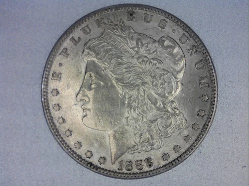 1888-S Morgan Silver Dollar In ABout UNC. (16993-Dollar-TS)